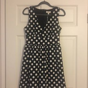 🇺🇸NWT ModCloth Fit and Flare Polka Dot Dress